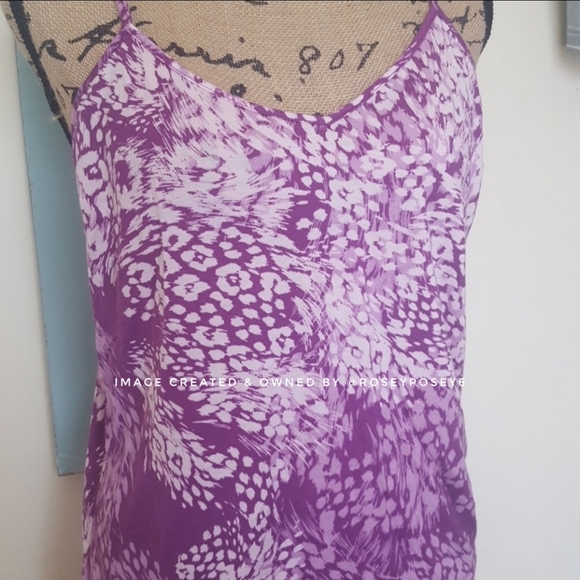 Jennifer Lopez Purple Floral Camisole & Shorts PJS - Picture 2 of 5